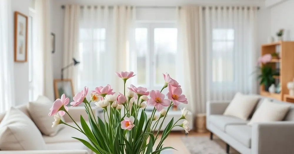 Cores da primavera em casa