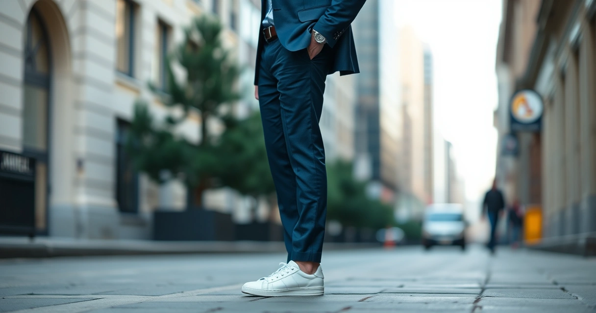 Por que os homens estão optando por tênis em vez de sapatos formais?