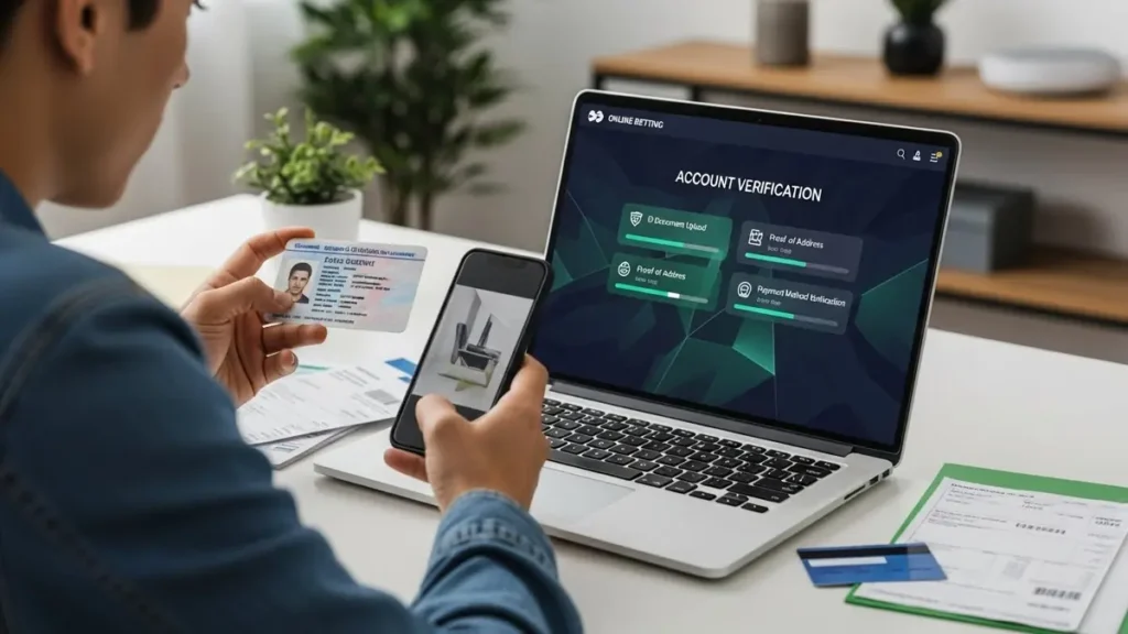 Como funcionam as verificações de conta em casas de apostas