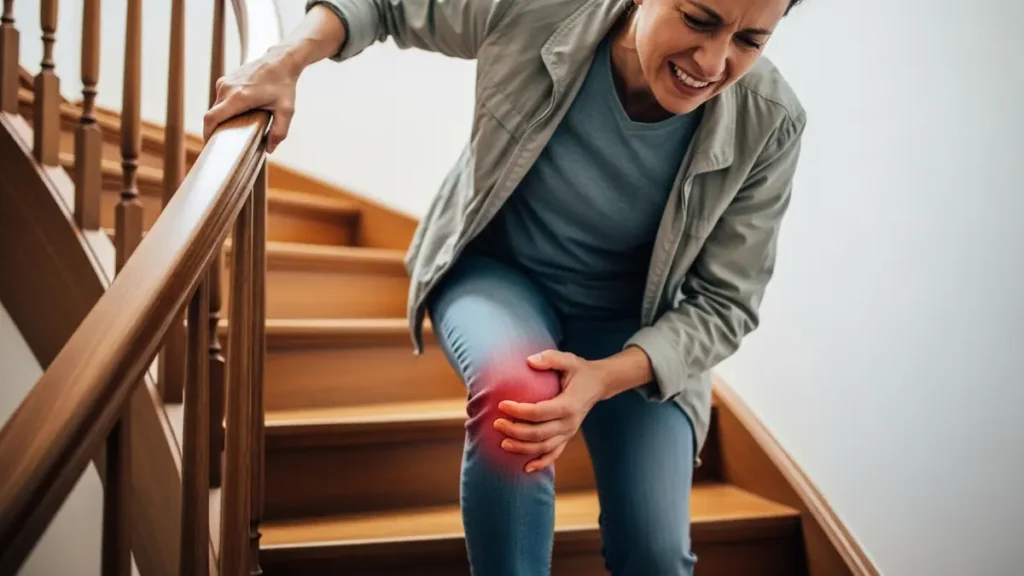 Dor no joelho ao subir e descer escadas: principais causas Dor no joelho ao subir e descer escadas